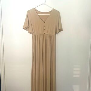 Cream Maxi Dress